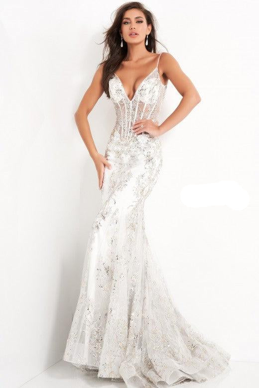 Jovani Long Formal Mermaid Prom Dress 3675 - The Dress Outlet