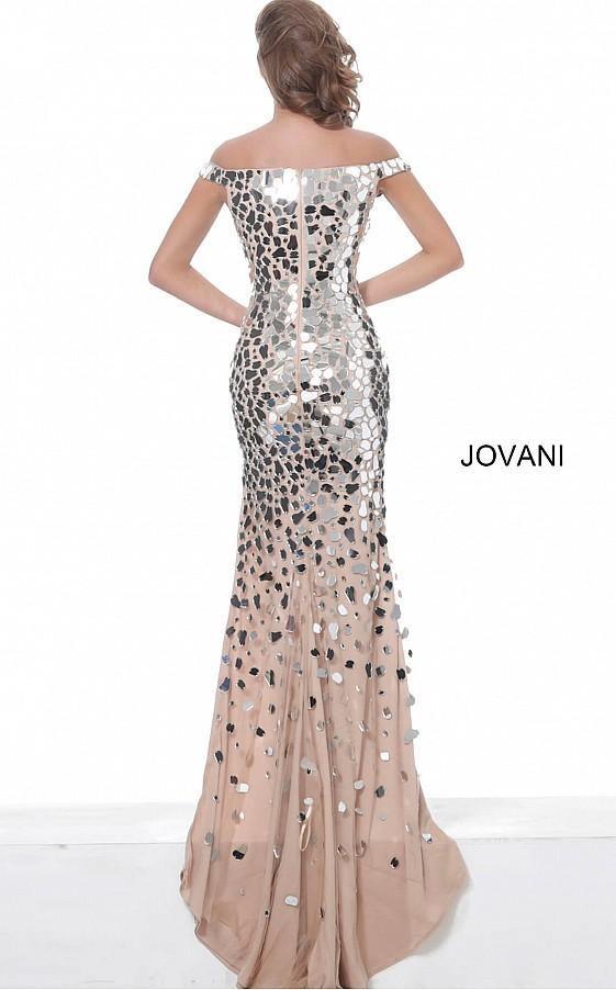 Jovani Long Off the Shoulder Evening Dress 02500 - The Dress Outlet