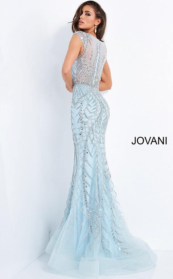 Jovani Mother of the Bride Beaded Long Dress 02336 - The Dress Outlet