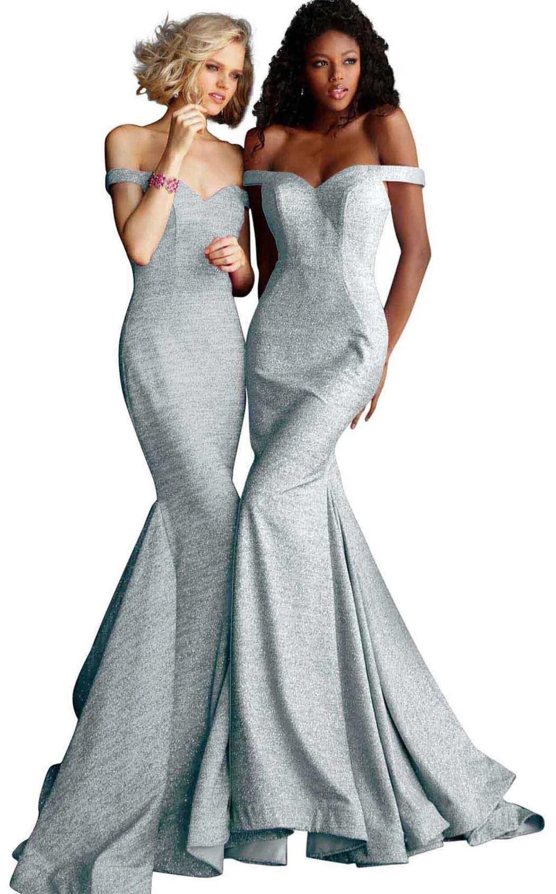 Jovani Off Shoulder Formal Prom Long Dress 60122 - The Dress Outlet