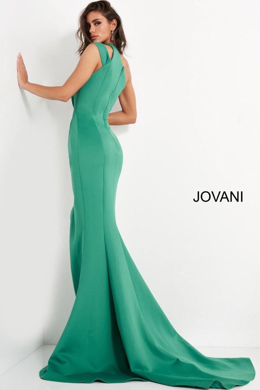 Jovani One Shoulder Long Mermaid Gown 04222 - The Dress Outlet