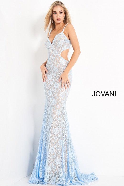 Jovani Prom Long Beaded Lace Trumpet Gown 00780 - The Dress Outlet