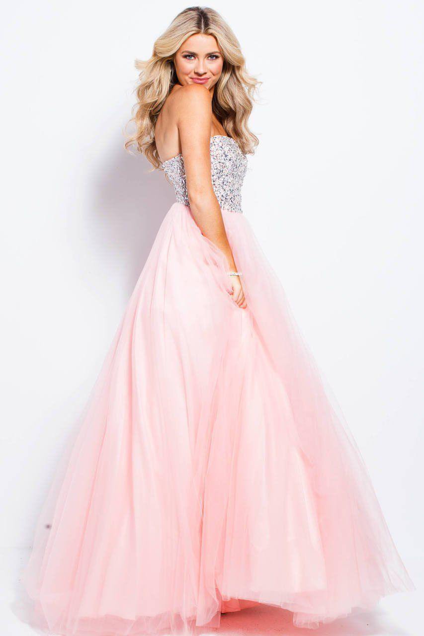 Prom Dresses Prom Long Formal Strapless Ball Gown Blush
