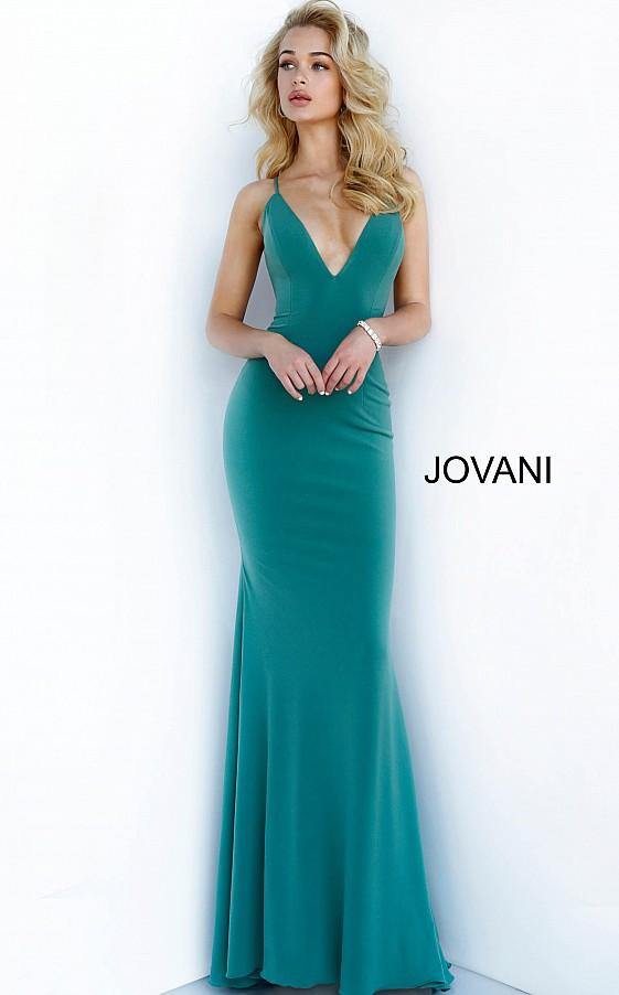 Jovani Prom Long Fitted Strappy Back Dress 00512 - The Dress Outlet