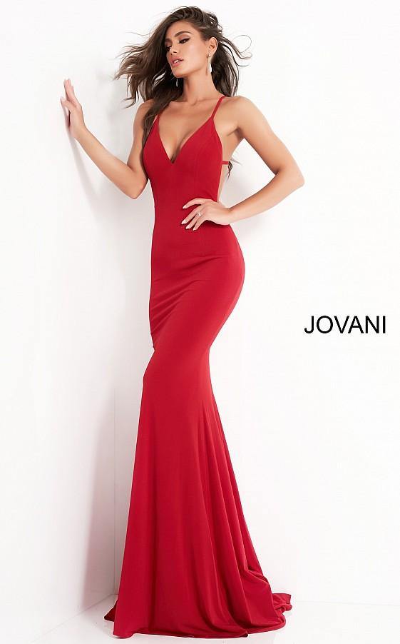 Jovani Prom Long Fitted Strappy Back Dress 00512 - The Dress Outlet