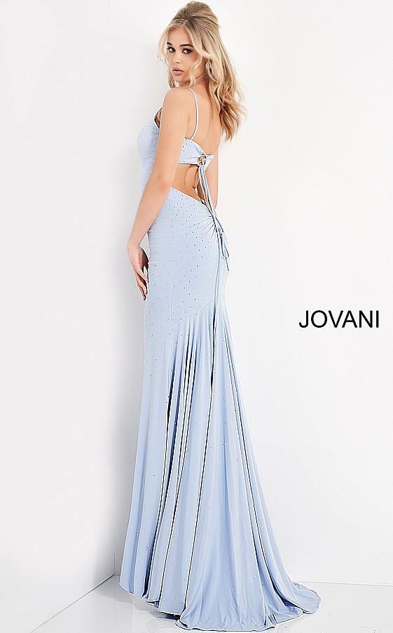 Jovani Prom Long Fitted Tie Back Dress 00625 - The Dress Outlet