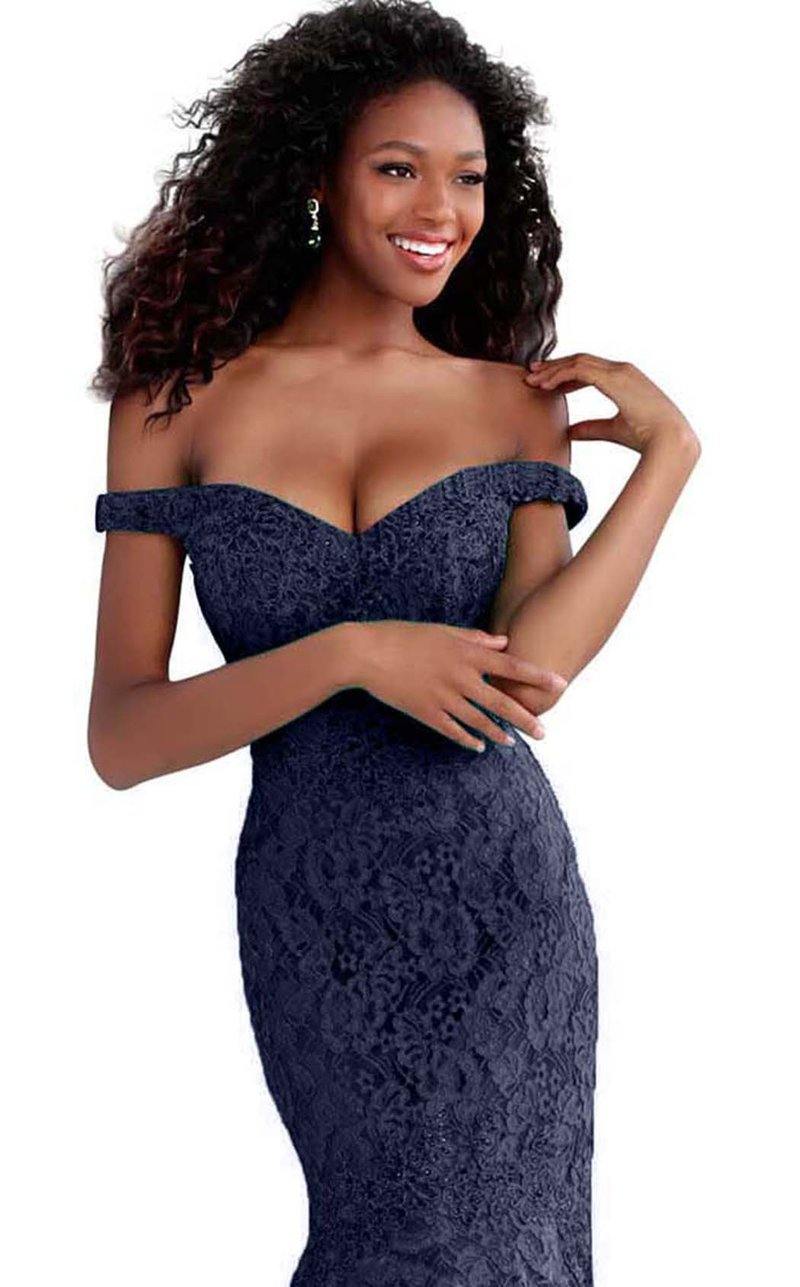 Jovani Prom Long Lace Formal Mermaid Dress 62564 - The Dress Outlet