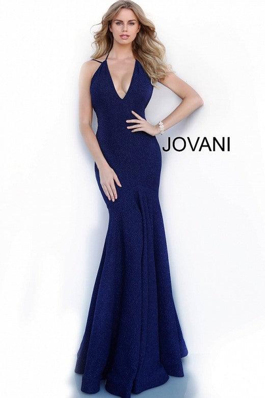 Jovani Prom Long Long Glitter Fitted Dress 60214 - The Dress Outlet