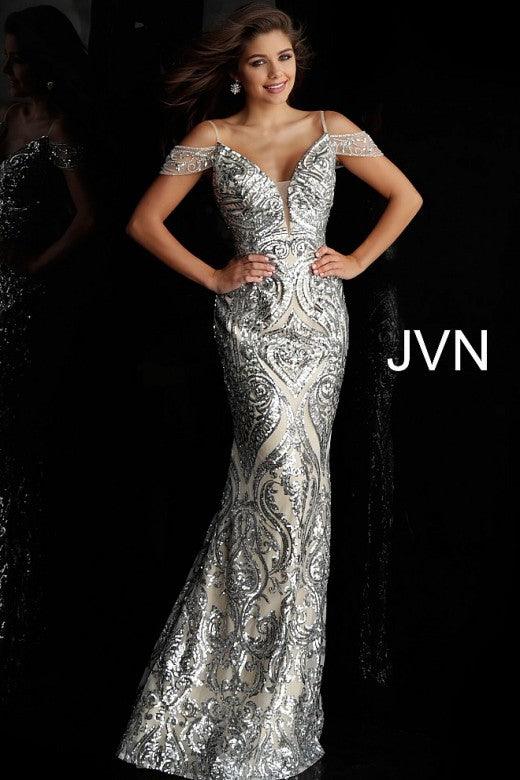 Jovani Prom Long Off Shoulder Formal Dress 67256 - The Dress Outlet