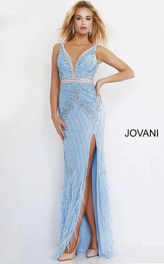 Jovani Prom Long Sleeveless Fitted Dress 55796 - The Dress Outlet
