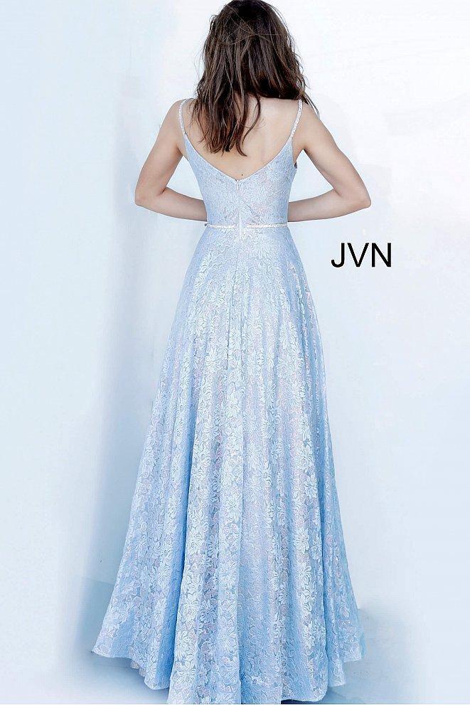 Jovani Prom Long Spaghetti Strap Lace Dress 03111 - The Dress Outlet
