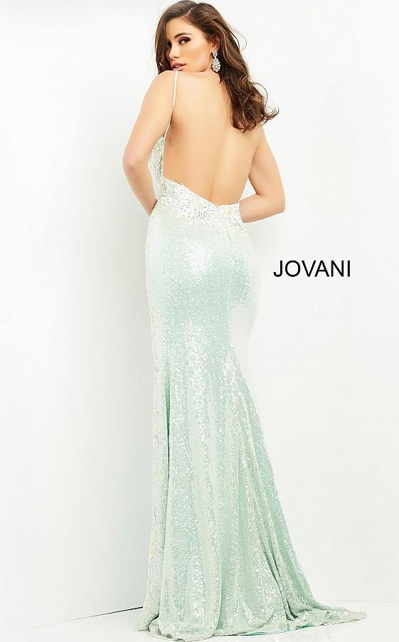 Jovani Prom Long Spaghetti Strap Formal Gown 06224 - The Dress Outlet