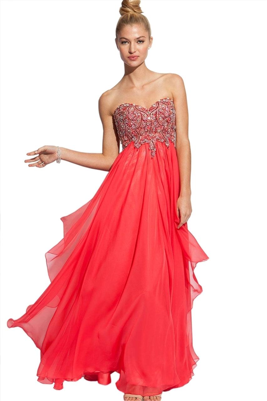 Jovani Prom Long Strapless Formal Dress 1560 - The Dress Outlet