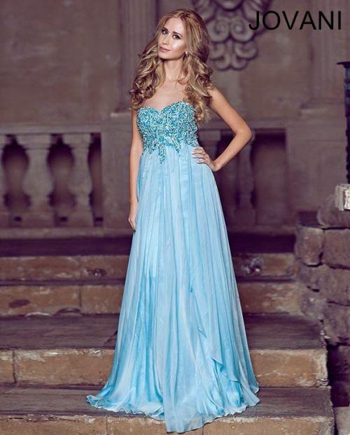 Jovani Prom Long Strapless Formal Dress 1560 - The Dress Outlet