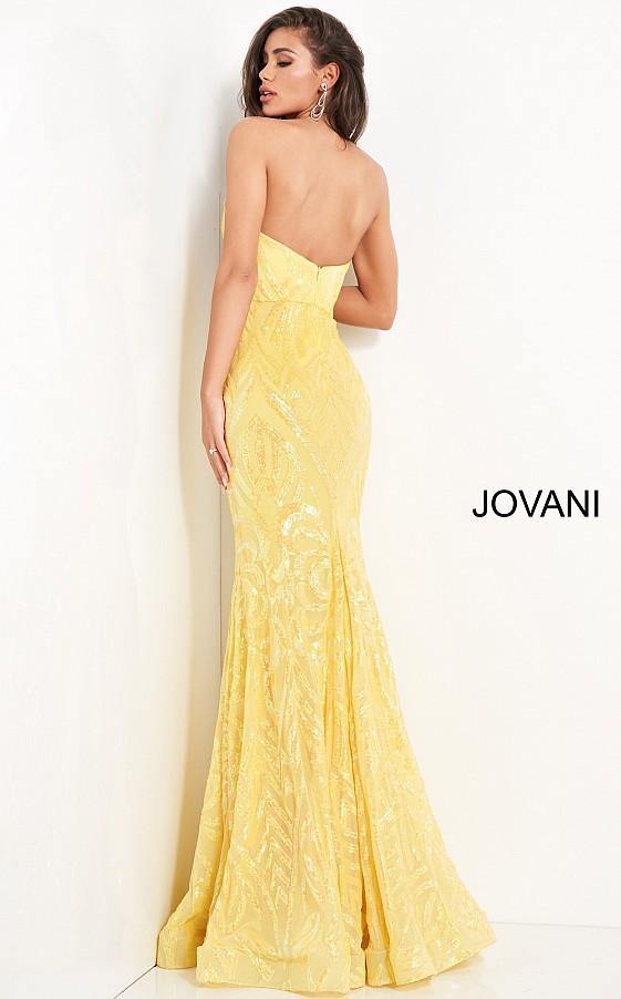 Jovani Prom Strapless Long Fitted Dress 03445 - The Dress Outlet