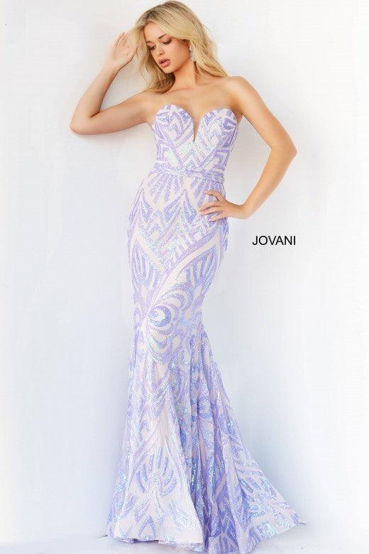 Jovani Prom Strapless Long Fitted Dress 03445 - The Dress Outlet
