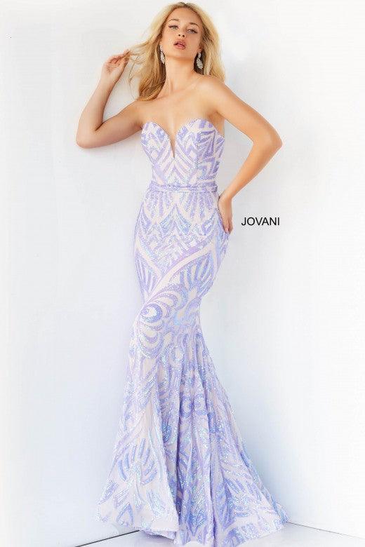 Jovani Prom Strapless Long Fitted Dress 03445 - The Dress Outlet