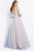 Jovani Sequin Long Plunging Neck Dress 07638 - The Dress Outlet