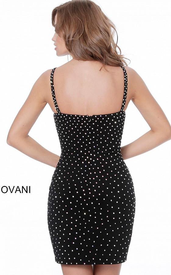 Jovani Short Beaded Velvet Cocktail Dress 4727 - The Dress Outlet