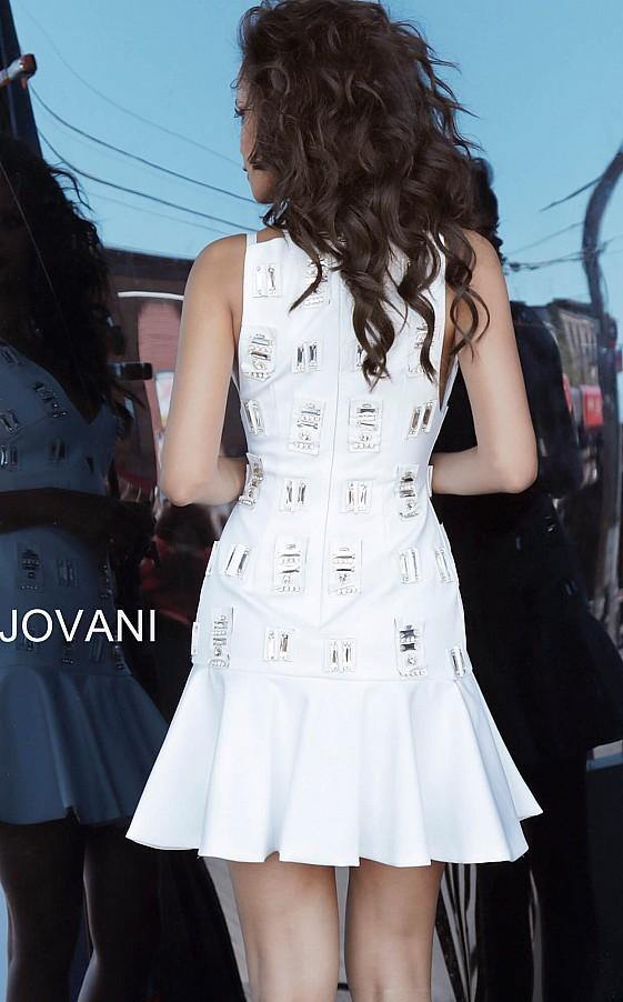Jovani Short Embellished Contemporary Dress 63338 - The Dress Outlet