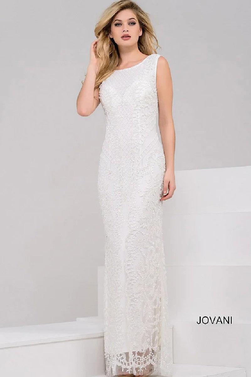 Jovani Sleeveless Long Bridesmaid Dress 37694 - The Dress Outlet