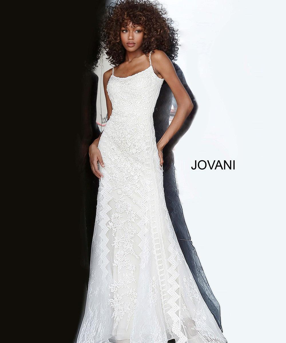 Jovani Spaghetti Straps Long Prom Dress 00862 - The Dress Outlet