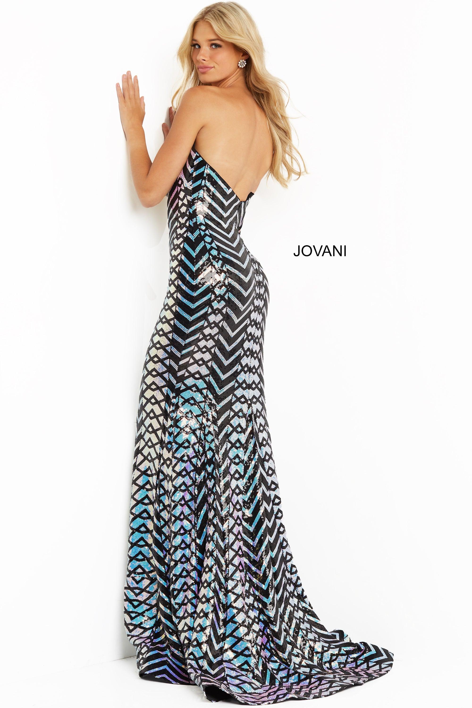 Jovani Strapless Fitted Long Prom Dress 07285 - The Dress Outlet
