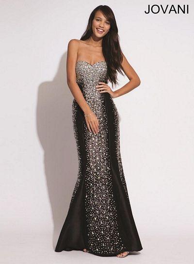 Jovani Strapless Long Mermaid Gown 91151 - The Dress Outlet