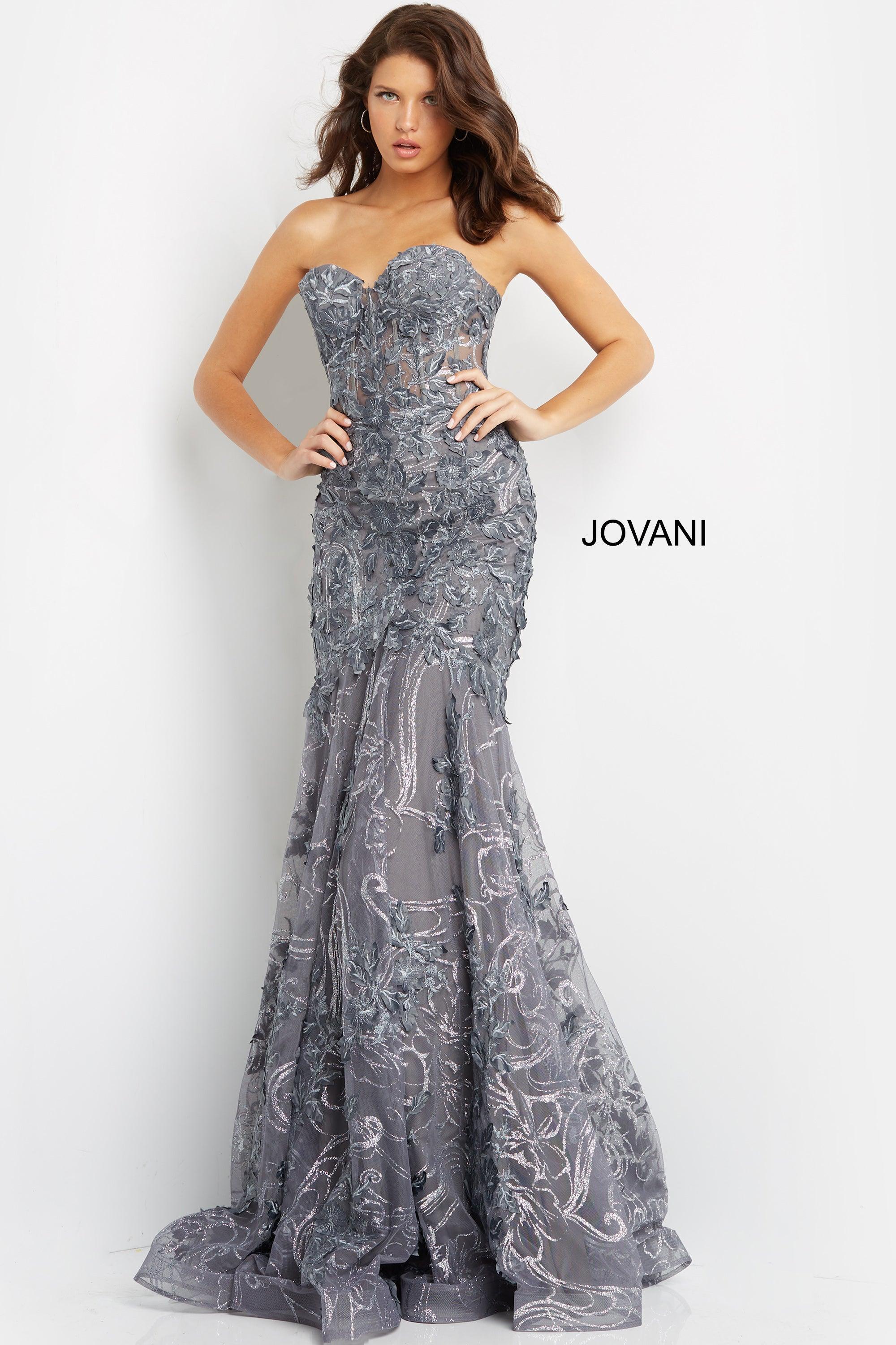 Jovani Strapless Sexy Long Prom Dress 07935 - The Dress Outlet