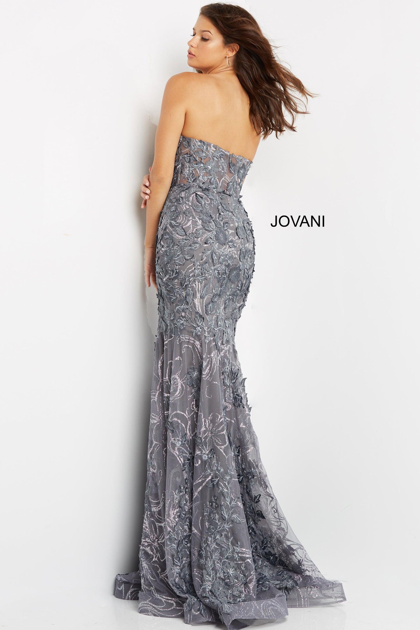 Jovani Strapless Sexy Long Prom Dress 07935 - The Dress Outlet