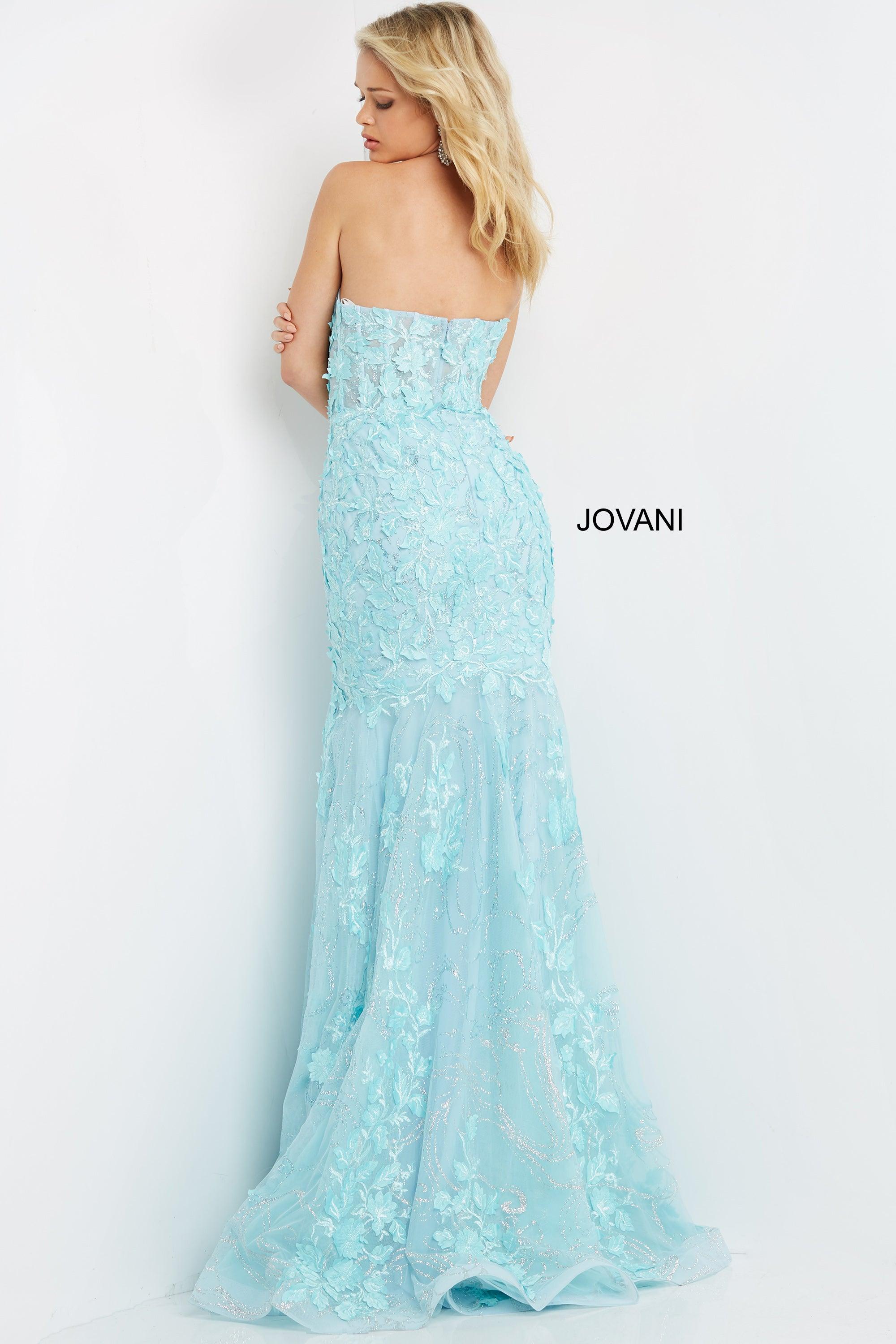 Jovani Strapless Sexy Long Prom Dress 07935 - The Dress Outlet