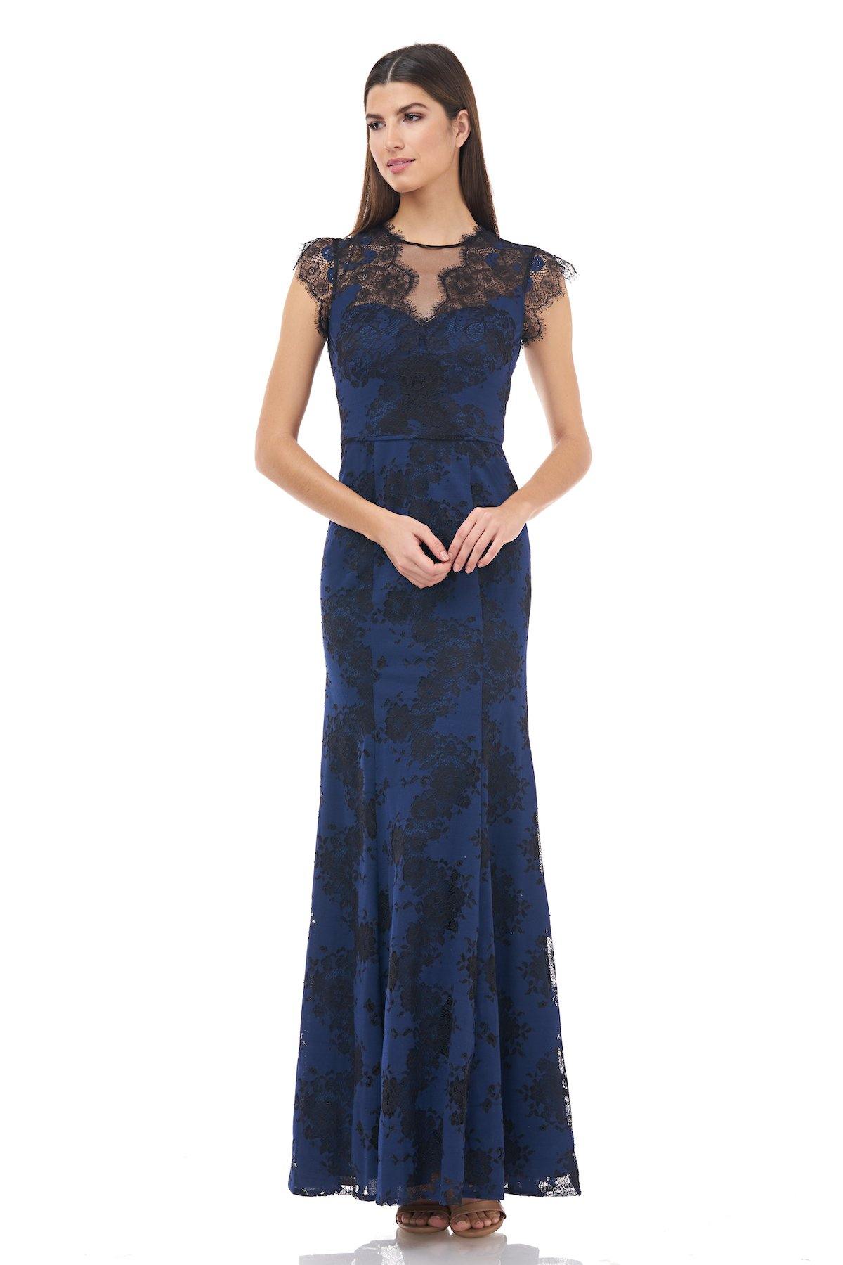 Js collections navy gown clearance