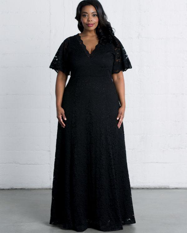 Kiyonna Formal Long A-Line Dress - The Dress Outlet