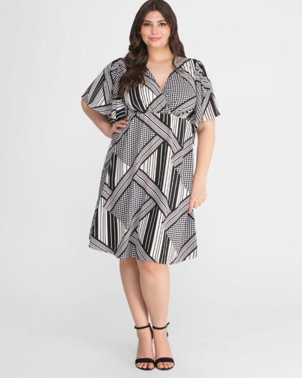 Kiyonna Formal Short A-Line Dress - The Dress Outlet