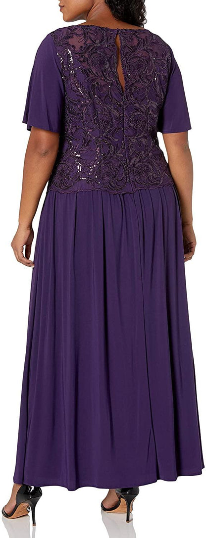 Le Bos Mother of the Bride Long Beaded Dress Sale 28168 - The Dress Outlet