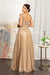 Long Cap Sleeve Mother of the Bride Dress - The Dress Outlet