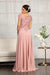 Long Formal Chiffon Mother of the Bride Dress Dusty Rose