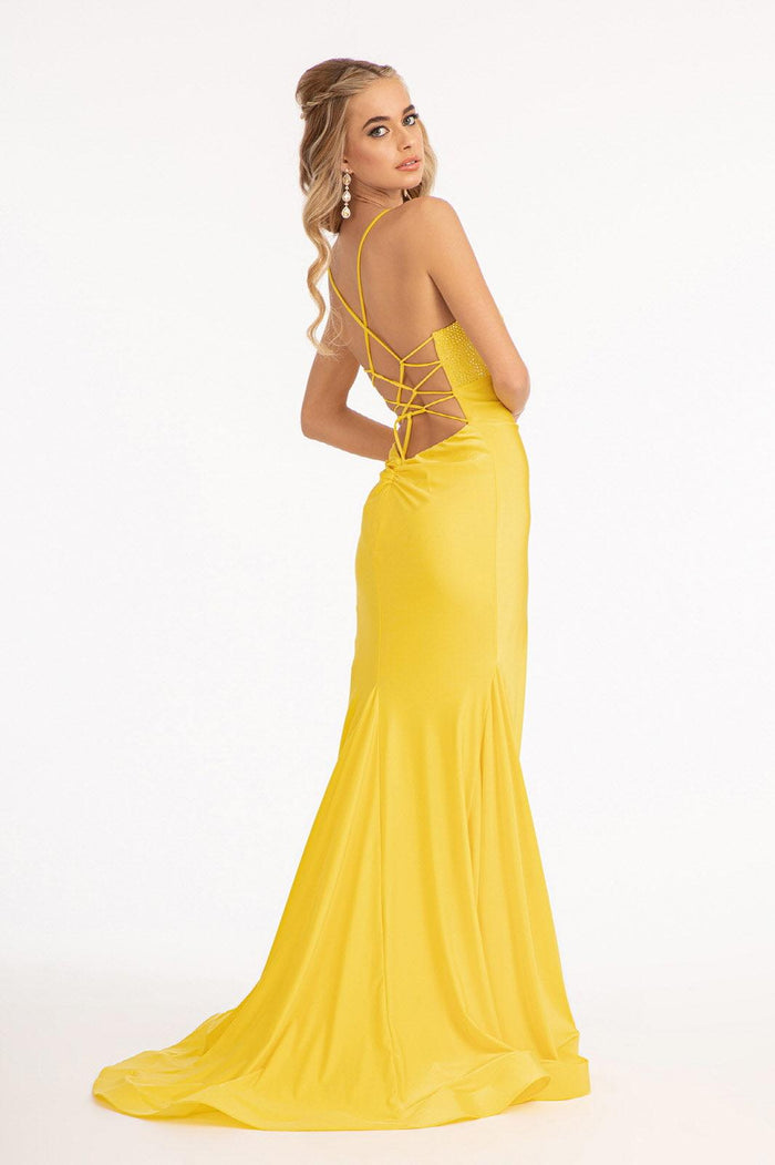 Long Formal Mermaid Fit Prom Dress - The Dress Outlet