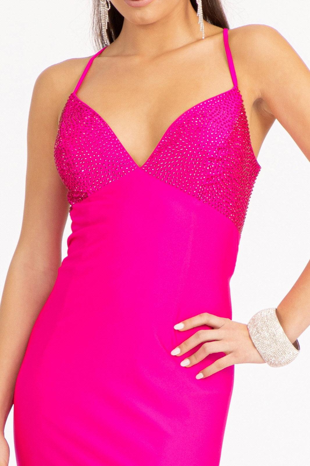 Long Formal Mermaid Fit Prom Dress - The Dress Outlet