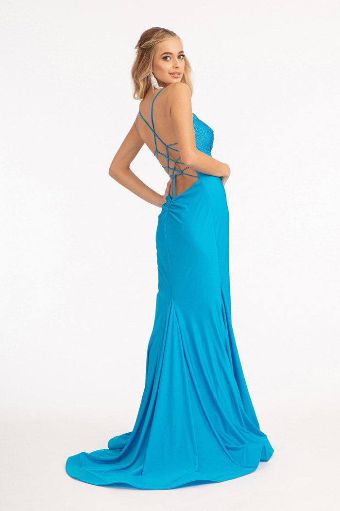 Long Formal Mermaid Fit Prom Dress - The Dress Outlet