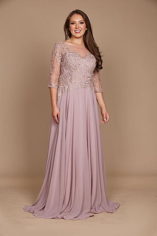 Long Mother of the Bride Dress Sale - The Dress Outlet