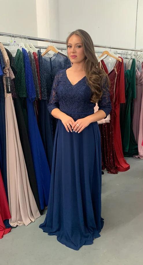 Long Mother of the Bride Dress Sale - The Dress Outlet