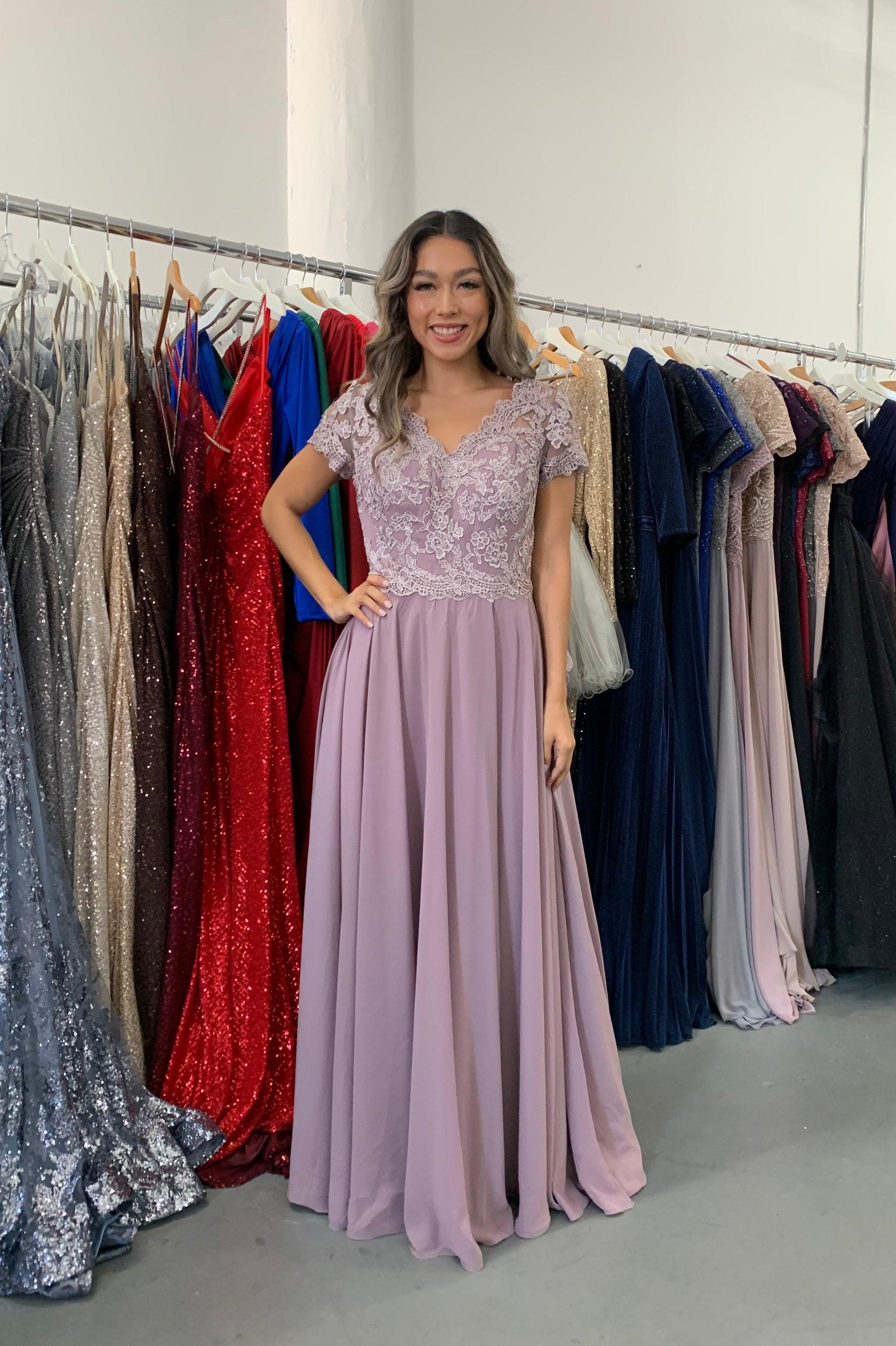 Mauve Long Mother of the Bride Dress Sale Mother of the Bride