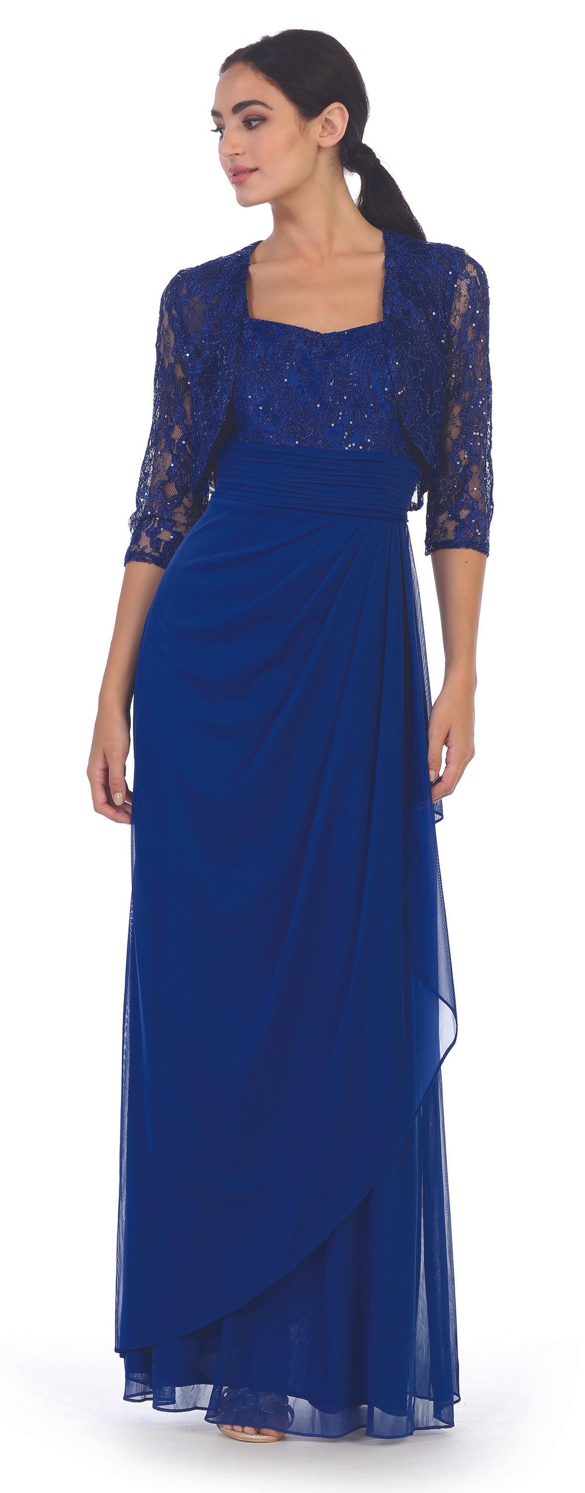 Eva Fashion 3094 Long Mother of the Bride Formal Jacket Dress