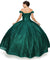 Long Off Shoulder Quinceanera Dress - The Dress Outlet