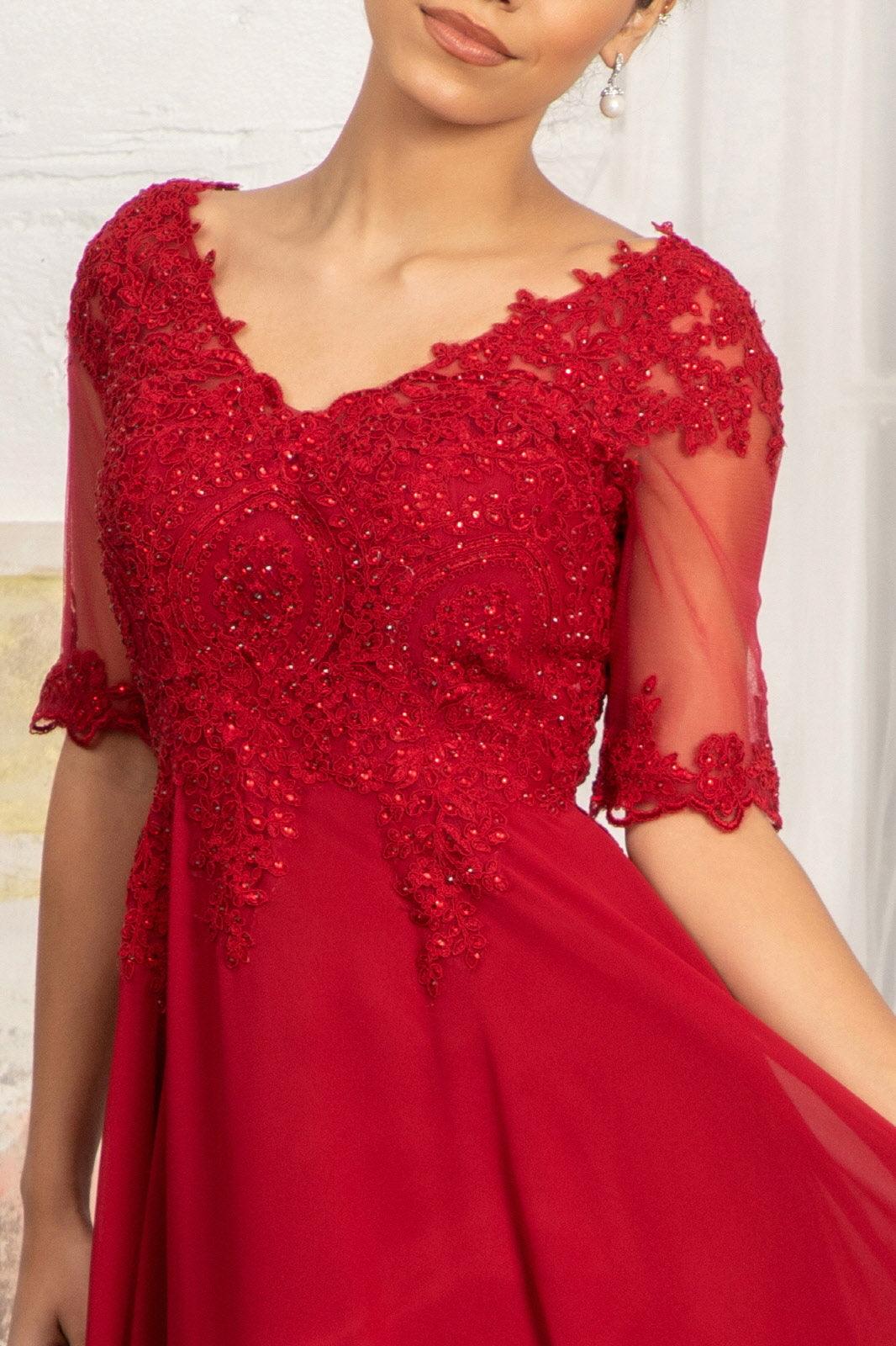 Long Sleeve Mother of the Bride Formal Dress