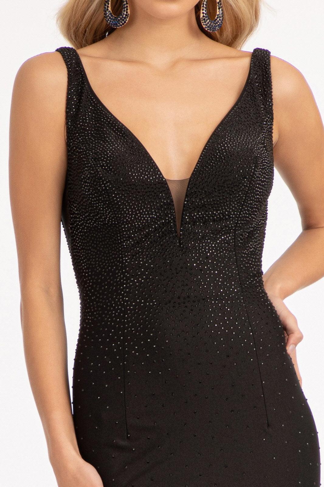 Long Sleeveless Formal Mermaid Fit Prom Dress - The Dress Outlet