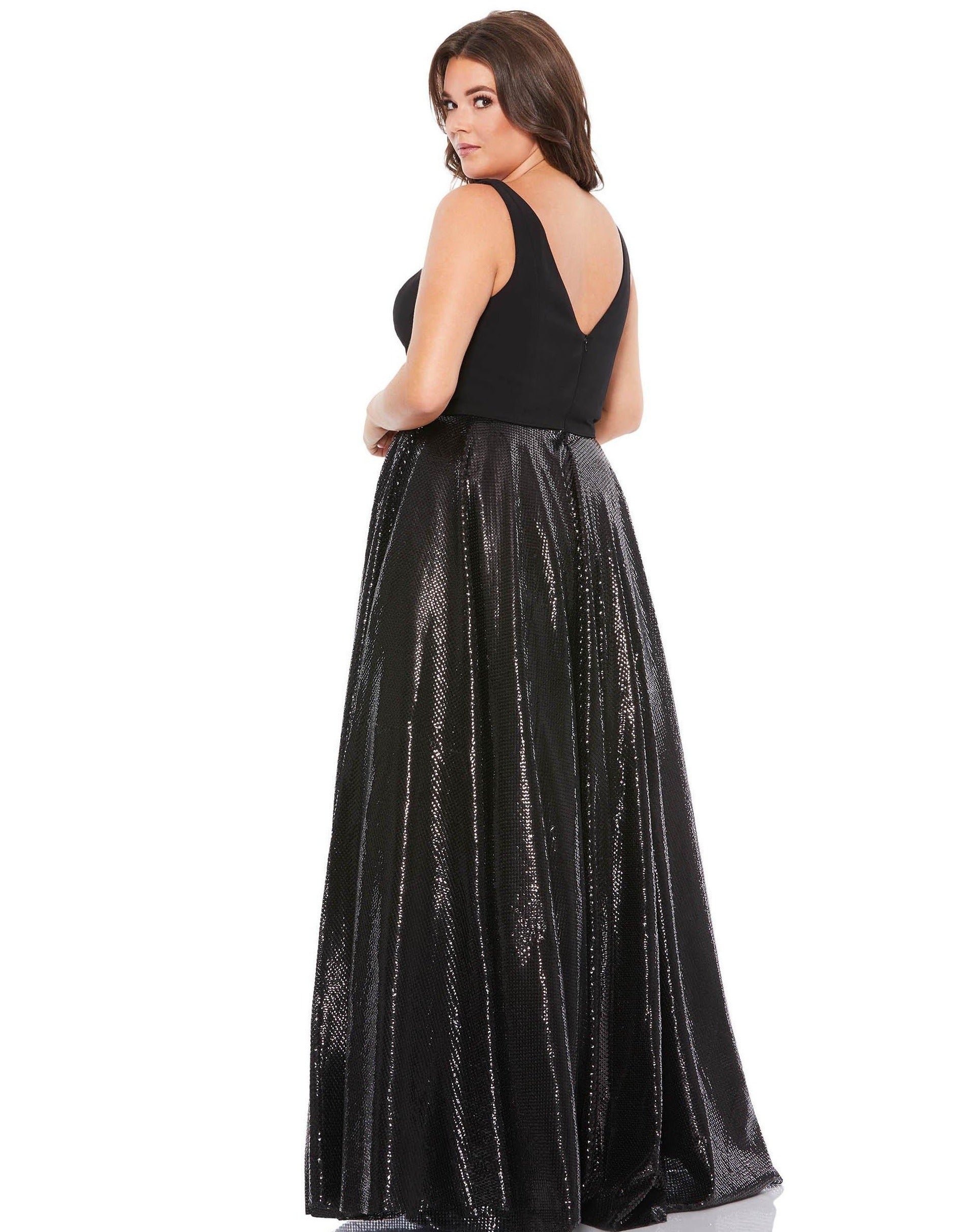 Mac Duggal Fabulouss Plus Size Long Dress 49308 - The Dress Outlet