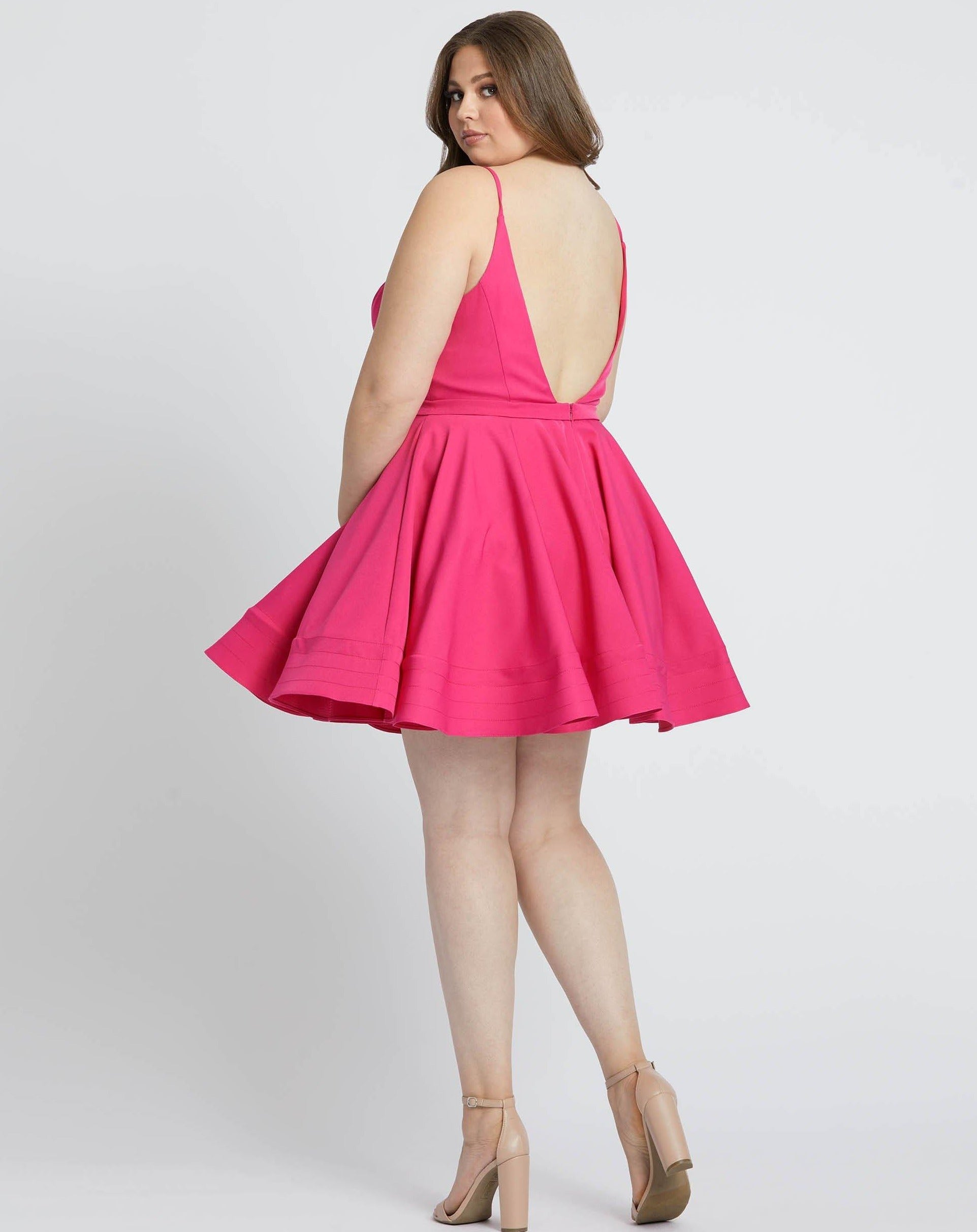 Mac Duggal Fabulouss Short Plus Size Dress 49225 - The Dress Outlet