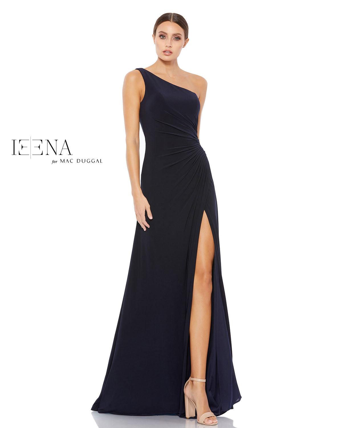 Eggplant Mac Duggal 26163 Formal One Shoulder Long Dress
